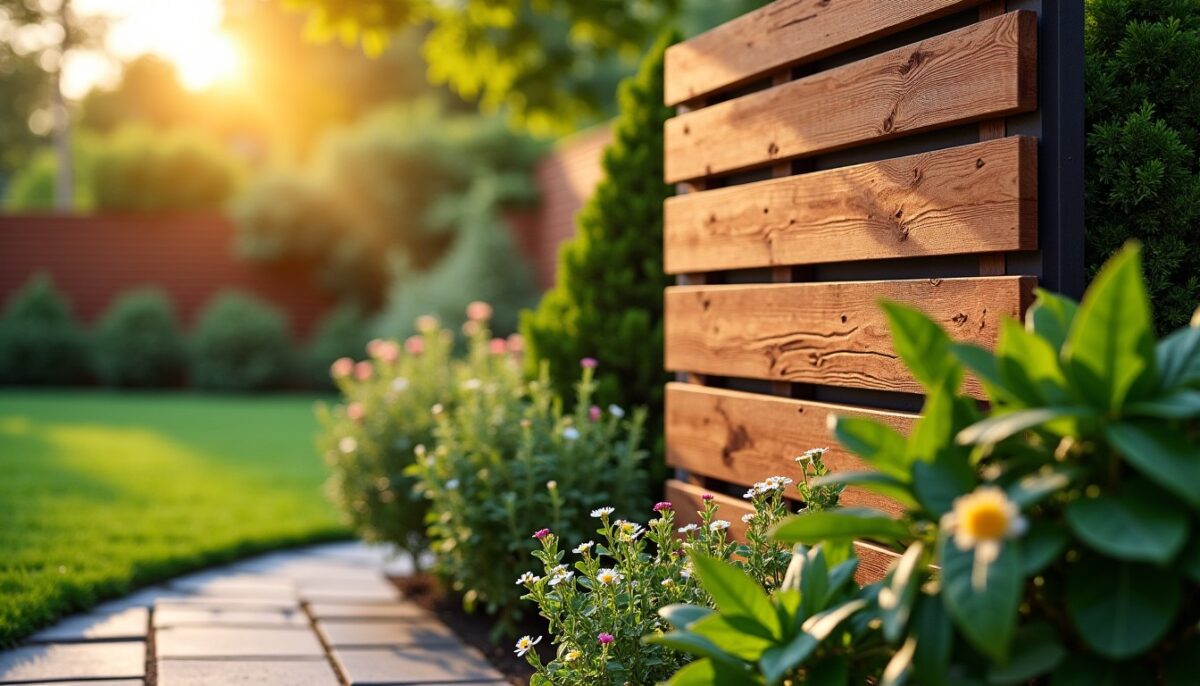 Panneaux en bois pour jardin : sublimez et organisez vos espaces extérieurs avec élégance
