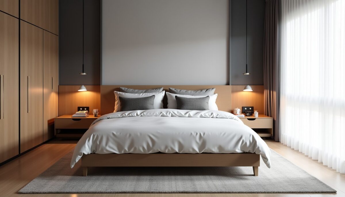 Chambre avec lit king size : astuces et idées pour optimiser l’espace autour d’un grand matelas